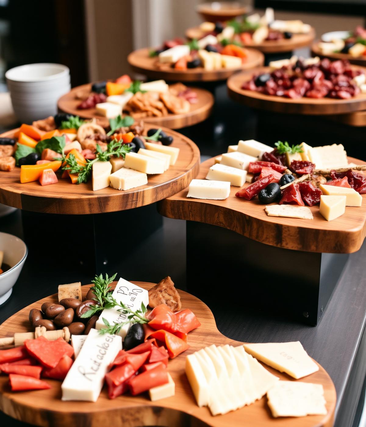 Charcuterie board buffet